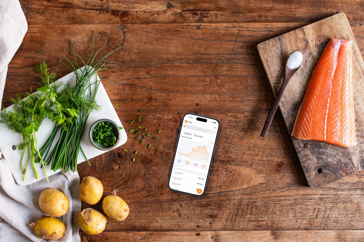 iPhone mockup repas